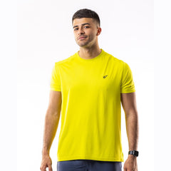 Regular Fit T-shirt in Yellow - Sporty Pro