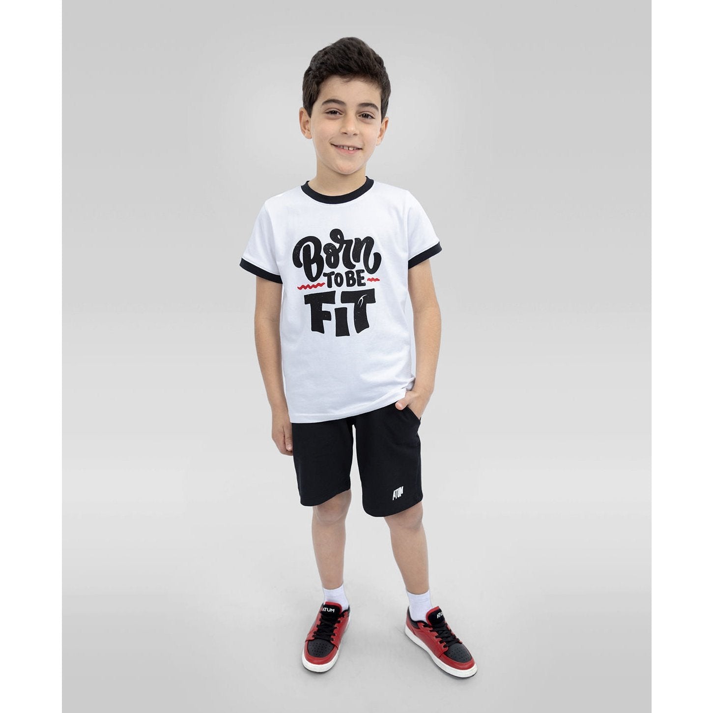 Atum Boy's Be Fit Crew-Neck T-Shirt - Sporty Pro