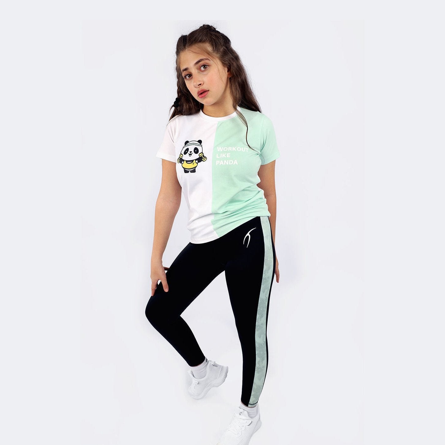 Atum Girl's Marble Leggings - Sporty Pro