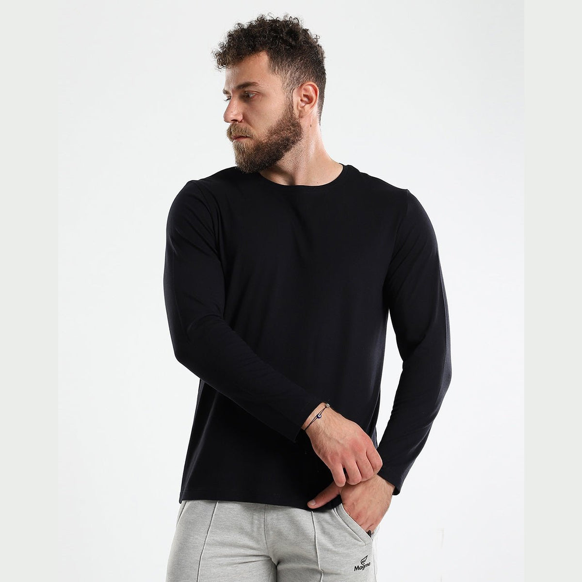 Crew Neck Cotton Long Sleeve - Sporty Pro