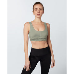 Libra Logo Sports Bra - Olive green - Sporty Pro