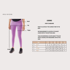 Solid Mid Rise Legging in African Violet - Sporty Pro