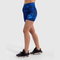 Geo Print Short in Blue - Sporty Pro