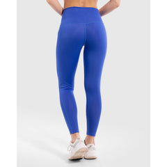 Solid Mid Rise Legging in Blue - Sporty Pro