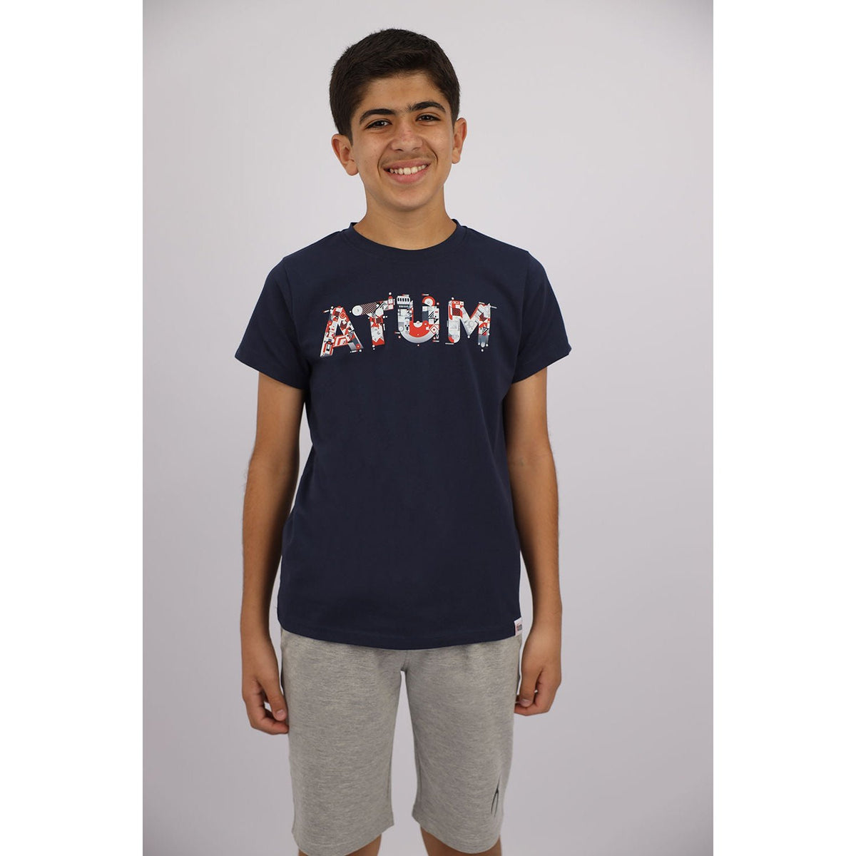 ATUM BOY'S SHORT -SLEEVED BASIC T-SHIRT