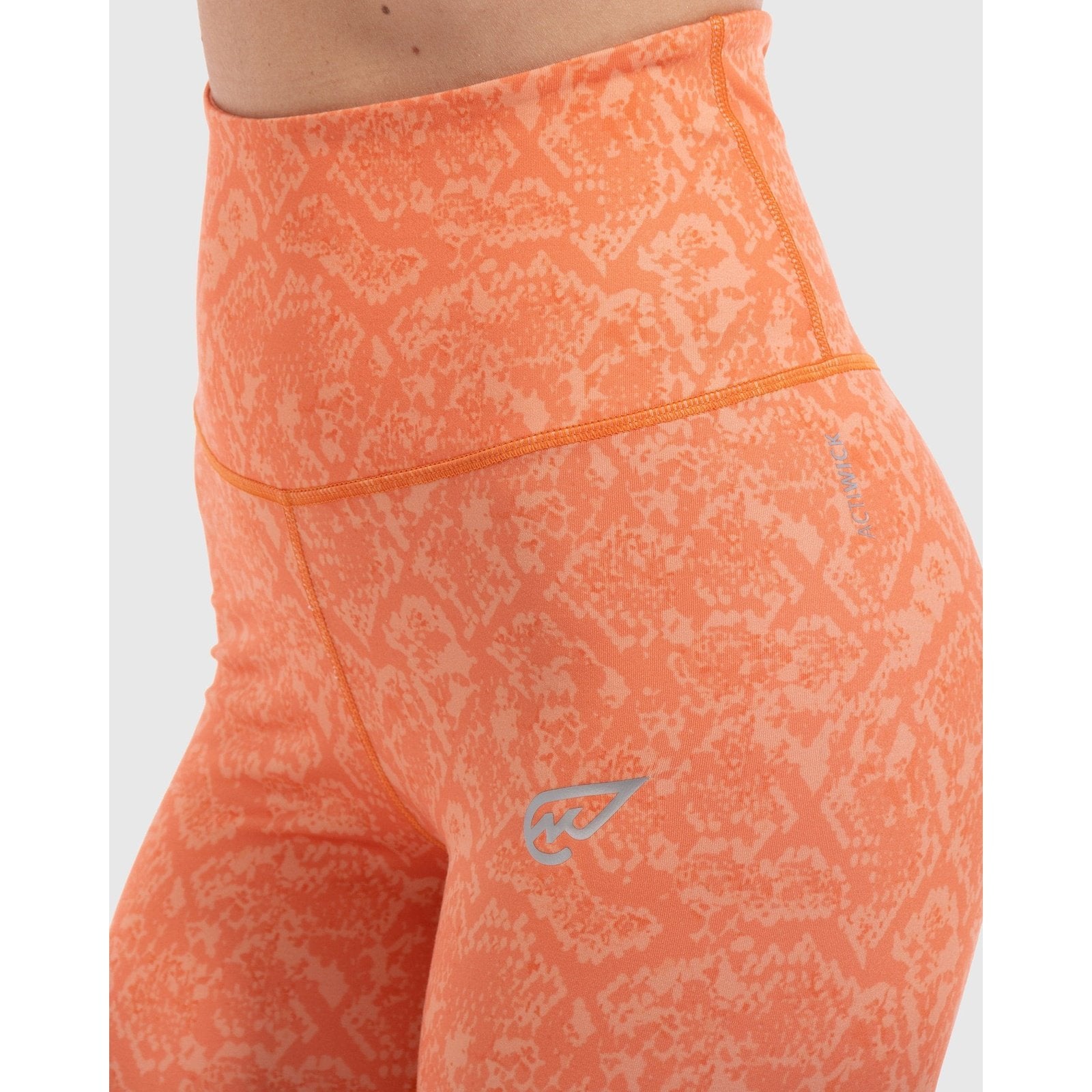 Snake Skin Print Legging in Coral - Sporty Pro