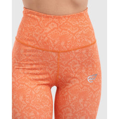 Snake Skin Print Legging in Coral - Sporty Pro