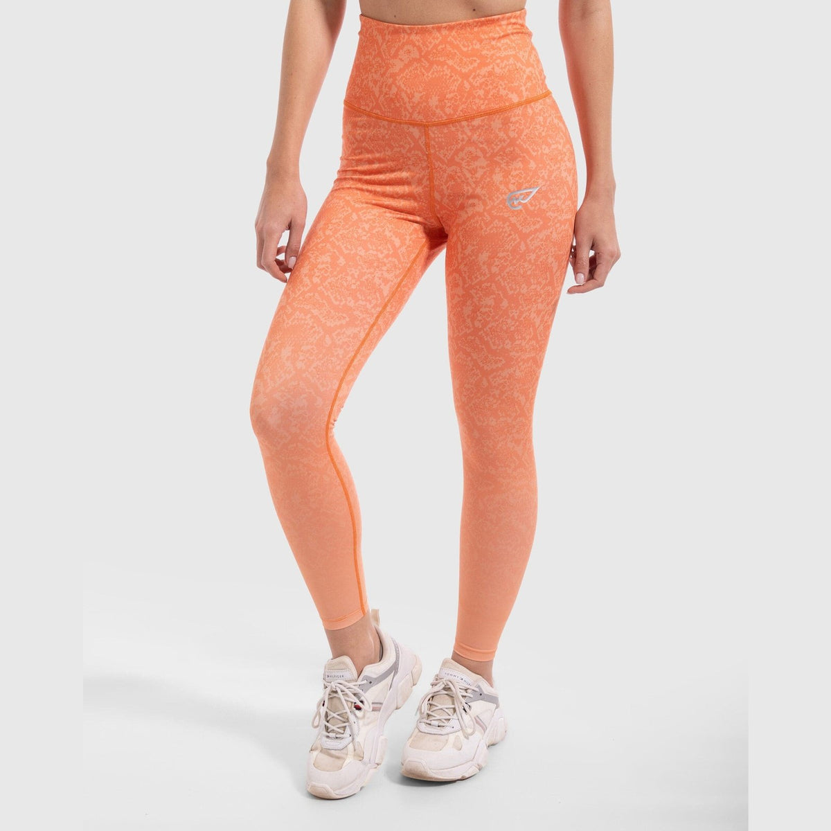 Snake Skin Print Legging in Coral - Sporty Pro