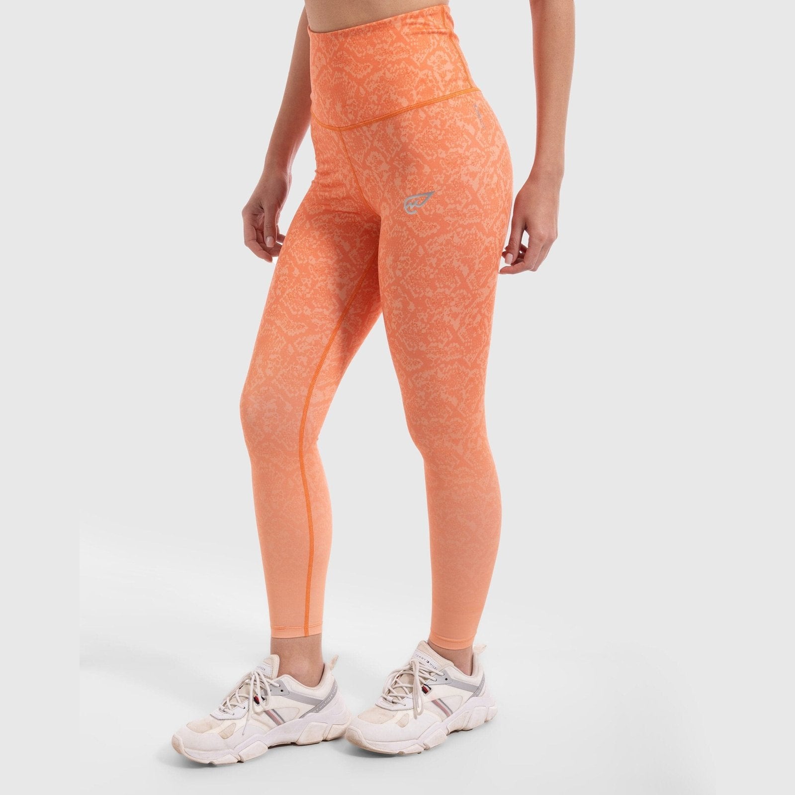 Snake Skin Print Legging in Coral - Sporty Pro